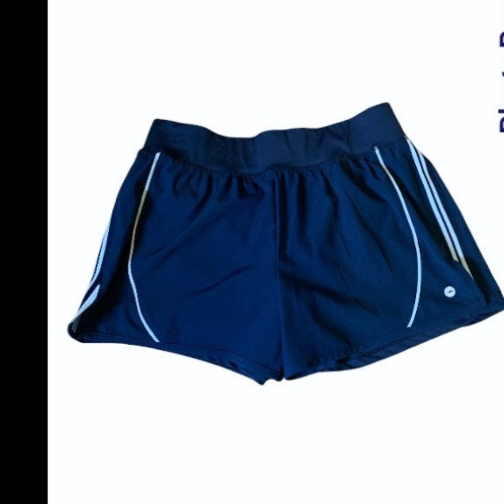 AVIA navy blue and white athletic shorts